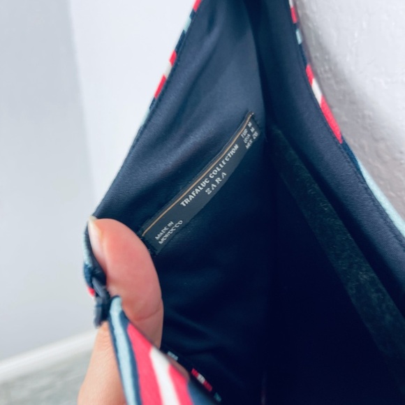 Zara Open Back Striped Skort Romper Blue Pink Sm - Picture 5 of 5